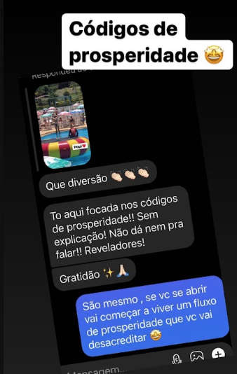 Depoimento de aluna do Códigos de Prosperidade 6